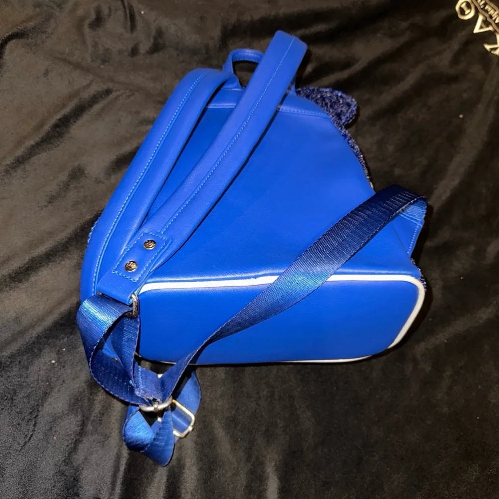 Loungefly Disney wishes come true Backpack Blue White sorcerer Mickey blue stars - Picture 5 of 8